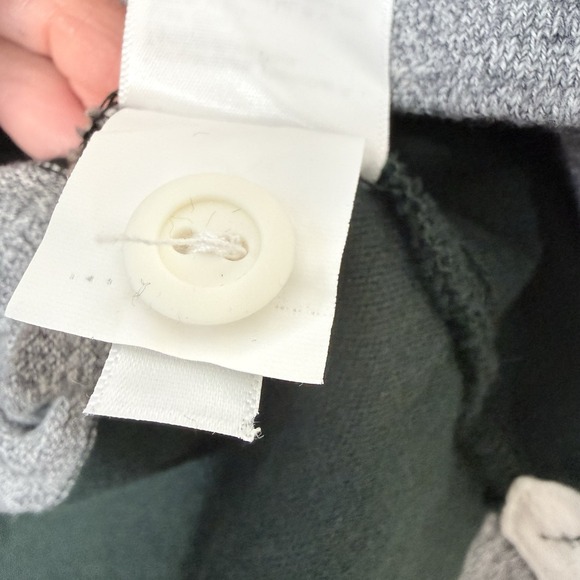 men's M J Crew rugby shirt in Green Heather Hoop stripe NWOT - Picture 7 of 11